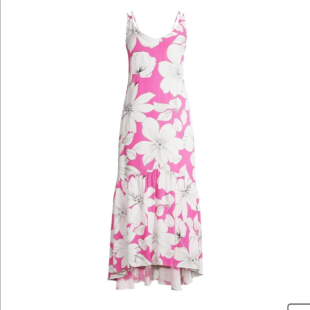 Scoop NYC Pink and White Floral Maxi Dress